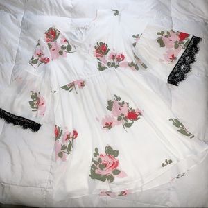 Cute flirty floral lace dress!!!!